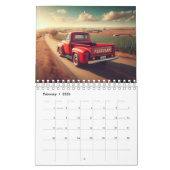 Calendrier Camions au trésor classique par mois (Feb 2026)