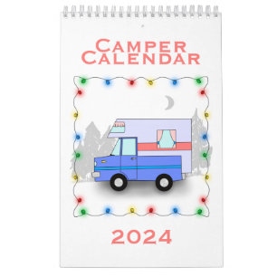 Calendrier Camper - Calendrier de petite page simp