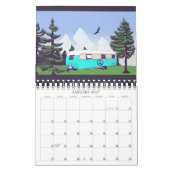 Calendrier Camping vintage Happy Camping 2021 (Jan 2027)