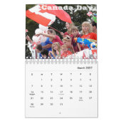 Calendrier Canada (Mar 2027)