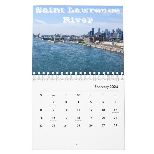 Calendrier Canada (Feb 2026)