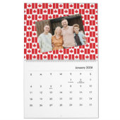 Calendrier Canada | Insérer une photo Motif du drapeau canadi (Jan 2026)