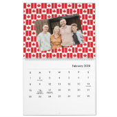 Calendrier Canada | Insérer une photo Motif du drapeau canadi (Feb 2026)