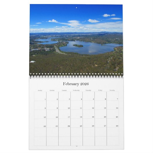 Calendrier canberra 2026 (Feb 2026)