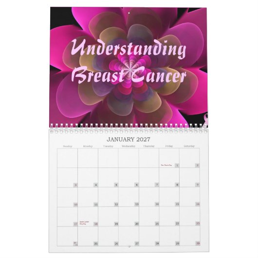 Calendrier cancer de sein de compréhension averti de b… pour (Jan 2027)