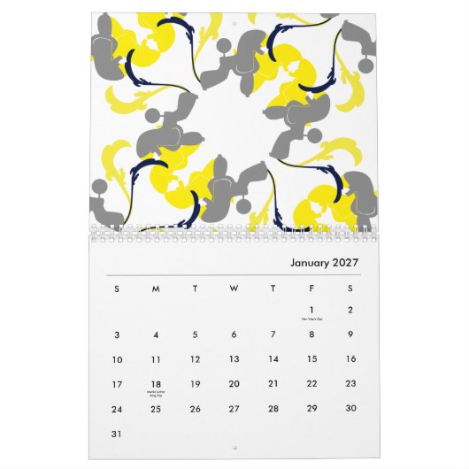 Calendrier Caniche (Jan 2027)