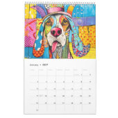 Calendrier Canine Colors – Abstract & Playful Dogs 2026 (Jan 2027)