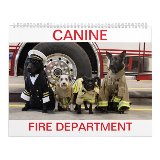 Calendrier Canine Fire Department Calendar (Protection)