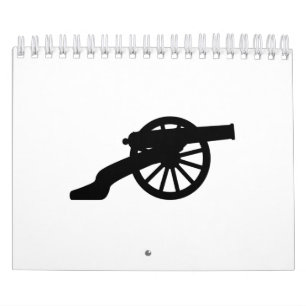 Calendrier Cannon Silhouette de la guerre civile américaine