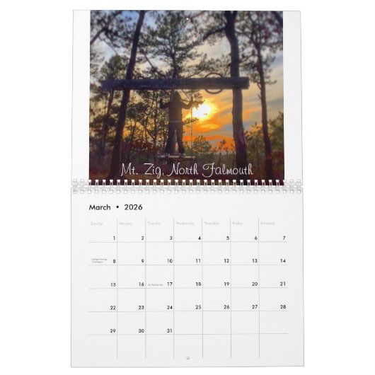 Calendrier Cape Cod Sunsets 2020 (Mar 2026)