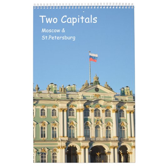 Calendrier Capitales de 12 mois (Protection)