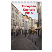 Calendrier Capitales européennes - 2015 (Protection)
