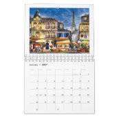 Calendrier captivant des rues de Paris (Jan 2027)