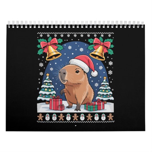 Calendrier Capybara Animal Lover Xmas Gift Ugly Capybara  (Protection)