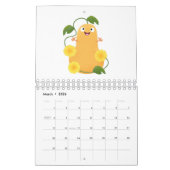 Calendrier Caricature à base de fruits, légumes et plantes (Mar 2026)