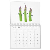 Calendrier Caricature à base de fruits, légumes et plantes (Jan 2026)