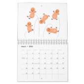 Calendrier Caricature à base de fruits, légumes et plantes (Mar 2026)