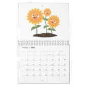 Calendrier Caricature à base de fruits, légumes et plantes (Jan 2026)