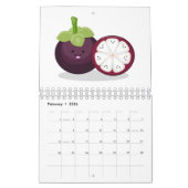 Calendrier Caricature à base de fruits, légumes et plantes (Feb 2026)