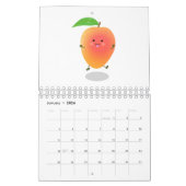 Calendrier Caricature à base de fruits, légumes et plantes (Jan 2026)