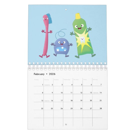 Calendrier Caricature des appareils, outils et instruments (Feb 2026)