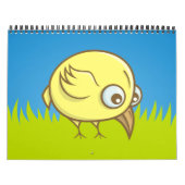Calendrier Caricature d'oiseau jaune (Protection)