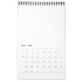 Calendrier Carlin unicorne égale PUGICORN (Mar 2026)