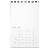 Calendrier Carlin unicorne égale PUGICORN (Jan 2026)