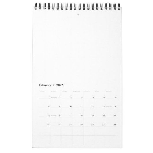 Calendrier Carlin unicorne égale PUGICORN (Feb 2026)