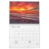 Calendrier Carolina Beach Sunrise (Feb 2026)