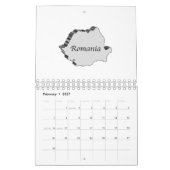Calendrier Carte 3D Roumanie (Feb 2027)