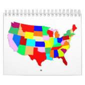 Calendrier Carte de Patchwork USA (Protection)