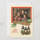 Calendrier Carte photo des lanternes de Noël (Devant)