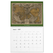 Calendrier Cartes du monde antique (Mar 2027)