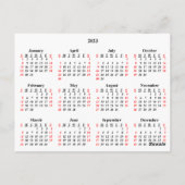 Calendrier Cartes Postales sur Mesure 2023 (Dos)