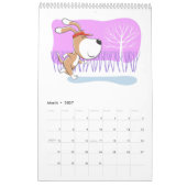 Calendrier Cartoon Funny Cute Puppy Dog Lover 2026 (Mar 2027)