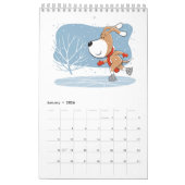 Calendrier Cartoon Funny Cute Puppy Dog Lover 2026 (Jan 2026)