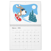 Calendrier Cartoon Funny Cute Puppy Dog Lover 2026 Calendar (Feb 2026)