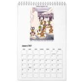 Calendrier Cartoons amusants (Jan 2027)