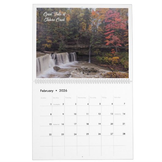 Calendrier Cascades automnales 2024 (Feb 2026)