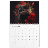 Calendrier Cat Fleur (Feb 2027)