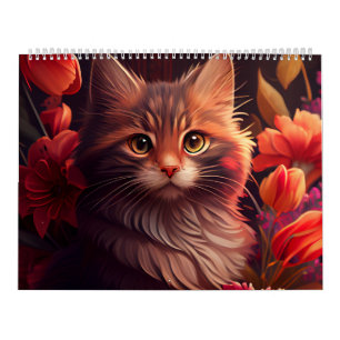 Calendrier Cat Fleur