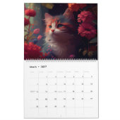 Calendrier Cat Fleur (Mar 2027)