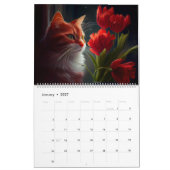 Calendrier Cat Fleur (Jan 2027)
