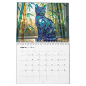 Calendrier Cat Glass Calendar (Feb 2026)