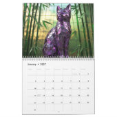 Calendrier Cat Glass Calendar (Jan 2027)