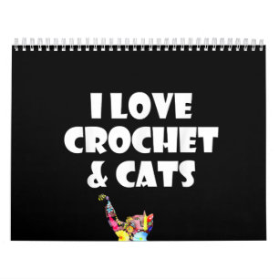 Calendrier Cat I Love Crochet & Cats Brodery Needlepoint