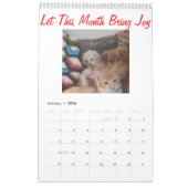 Calendrier Cat Photo Quotes Customize Fun (Jan 2026)