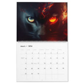 Calendrier  cat rouge (Mar 2026)