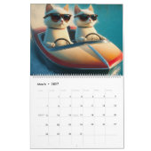 Calendrier Catitude sur l'eau Drôle Cool Chats Bateau (Mar 2027)